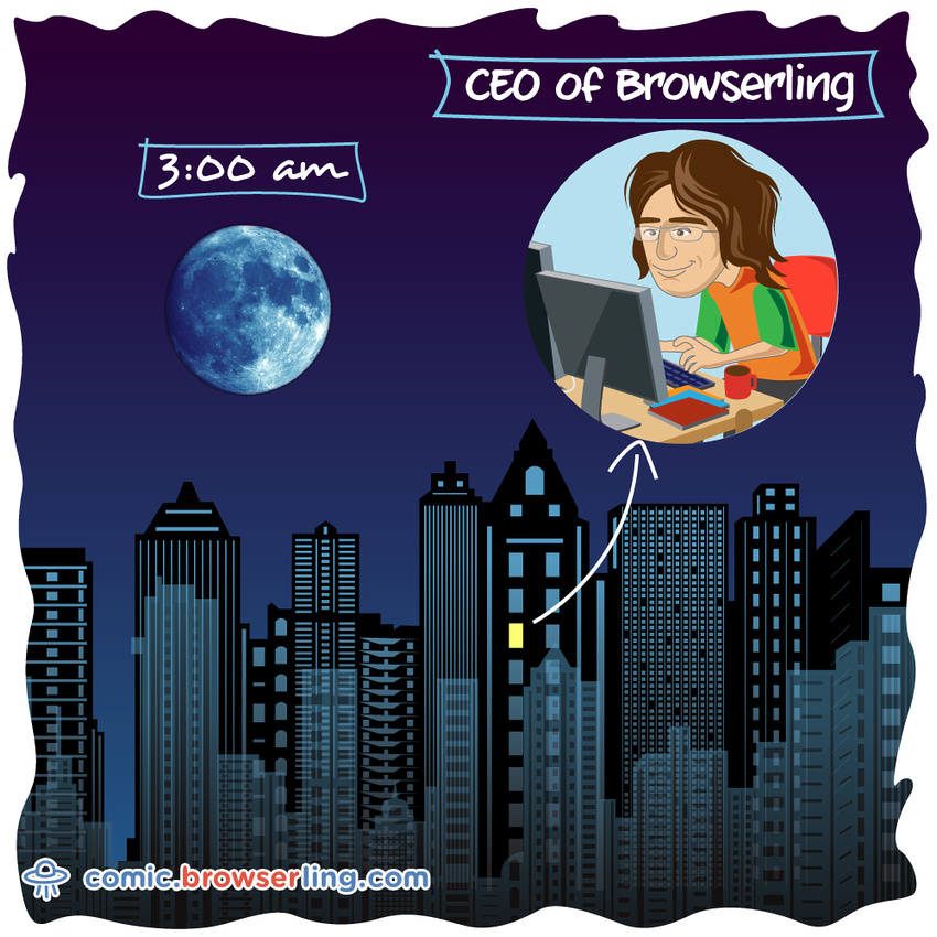 CEO of Browserling -  Web developer comic