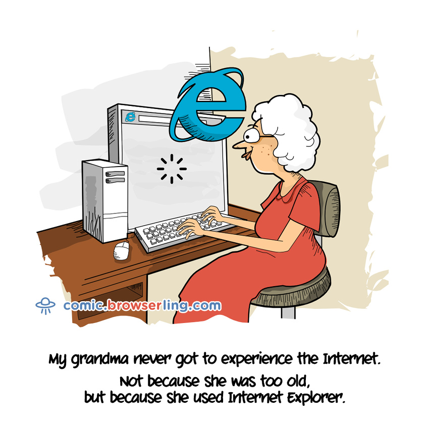 Grandmom - Web developer comic