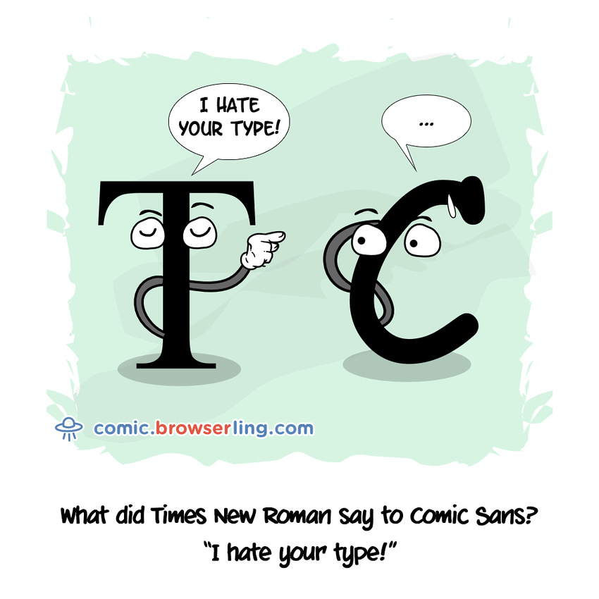 Comic Sans - Web developer comic