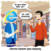 Shopping - Web developer comic