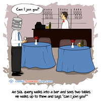 Tables - Web developer comic