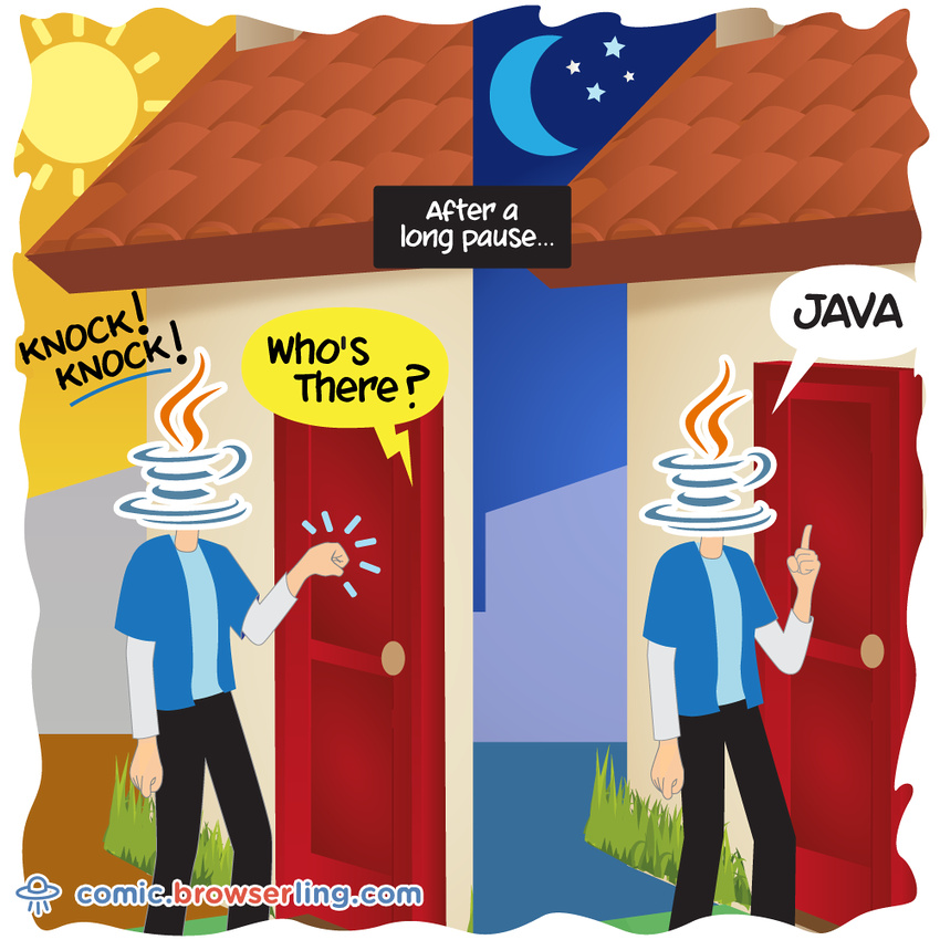 Java - Web developer comic