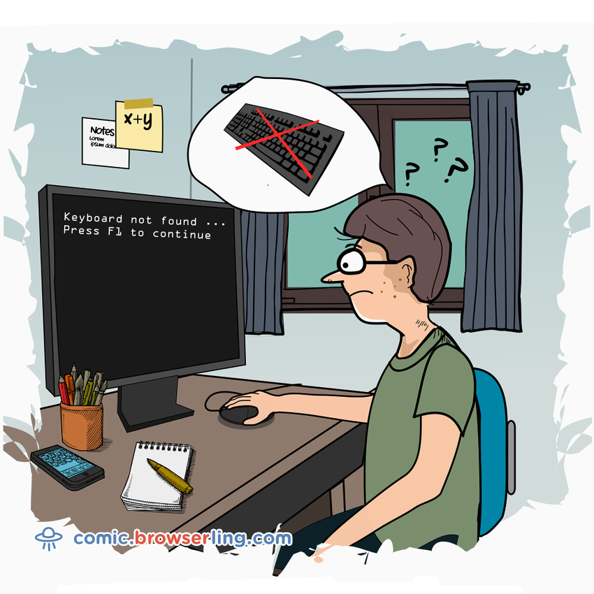 Keyboard - Web developer comic