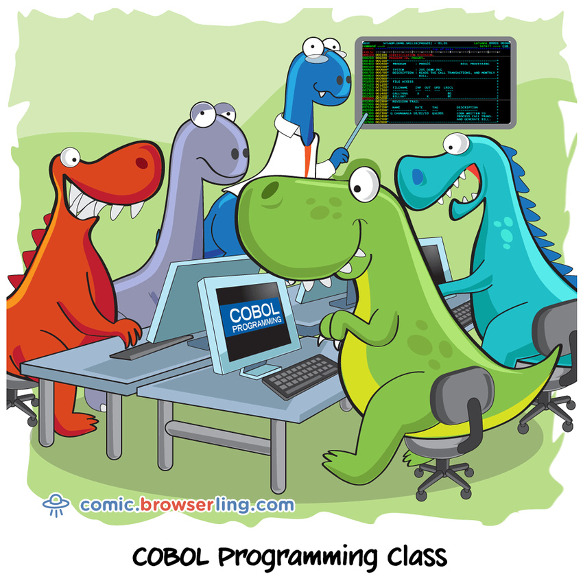 Dinosaurs - Web developer comic