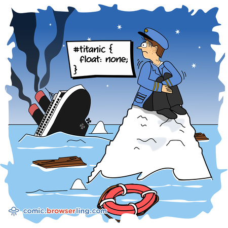 Titanic - Web developer comic