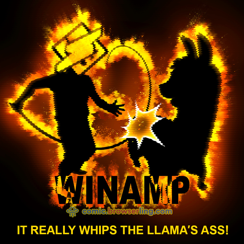 Winamp - Web developer comic