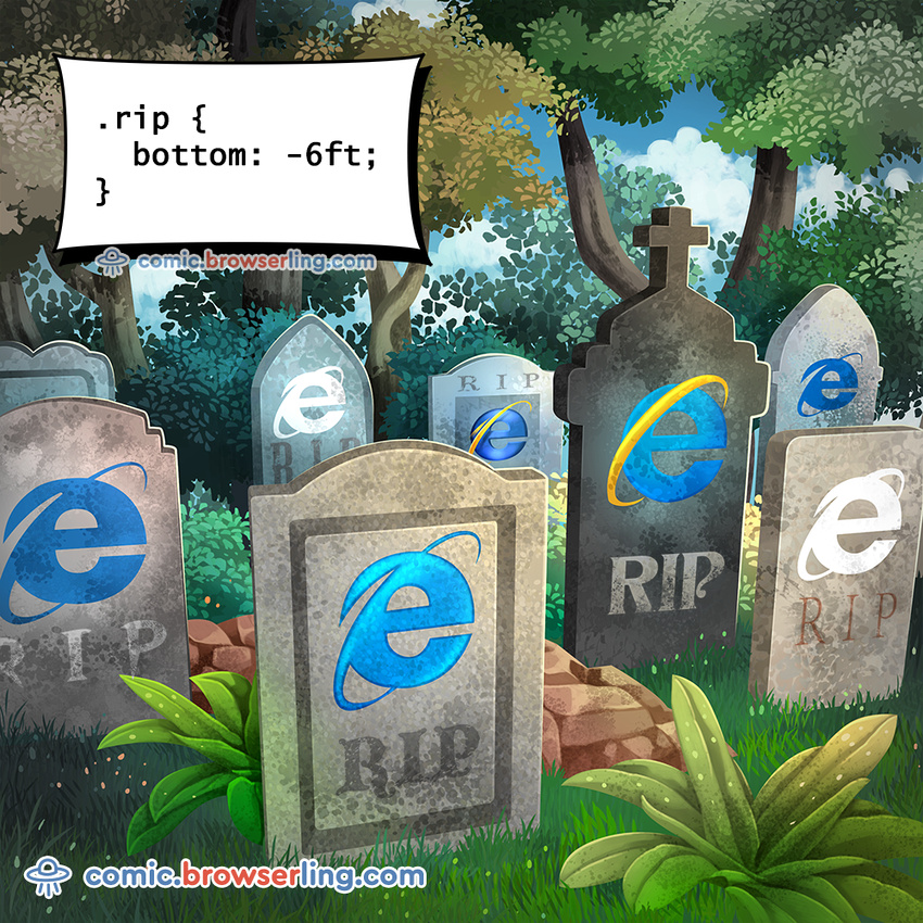 Graveyard - Web developer comic