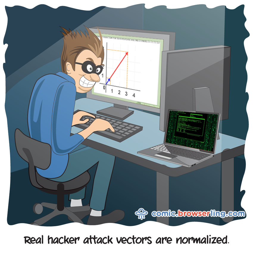 Attack Vectors - Web developer comic