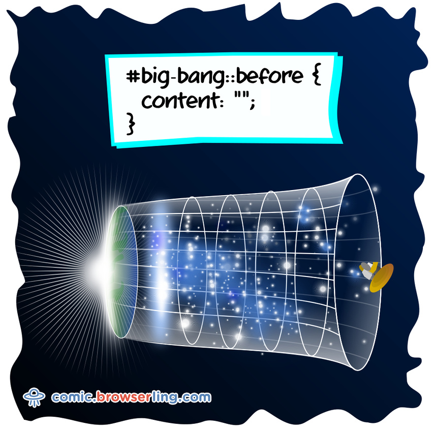 Big Bang - Web developer comic