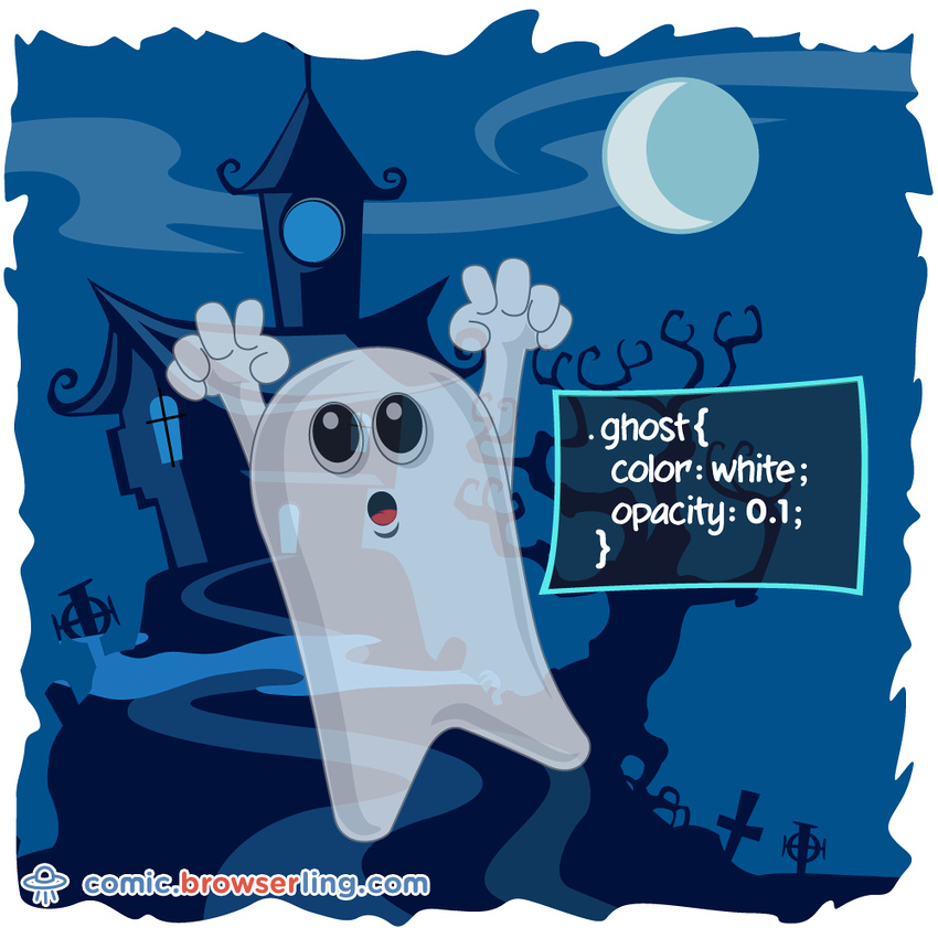 Ghost - Web developer comic