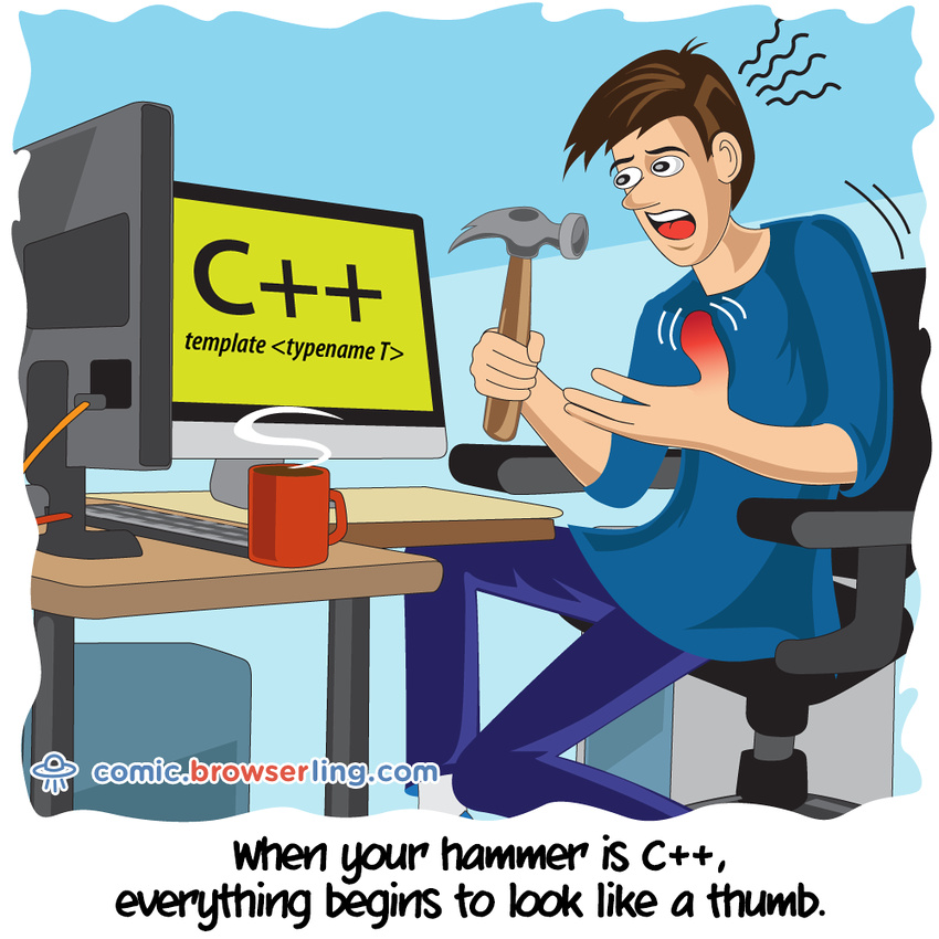 Hammer - Web developer comic