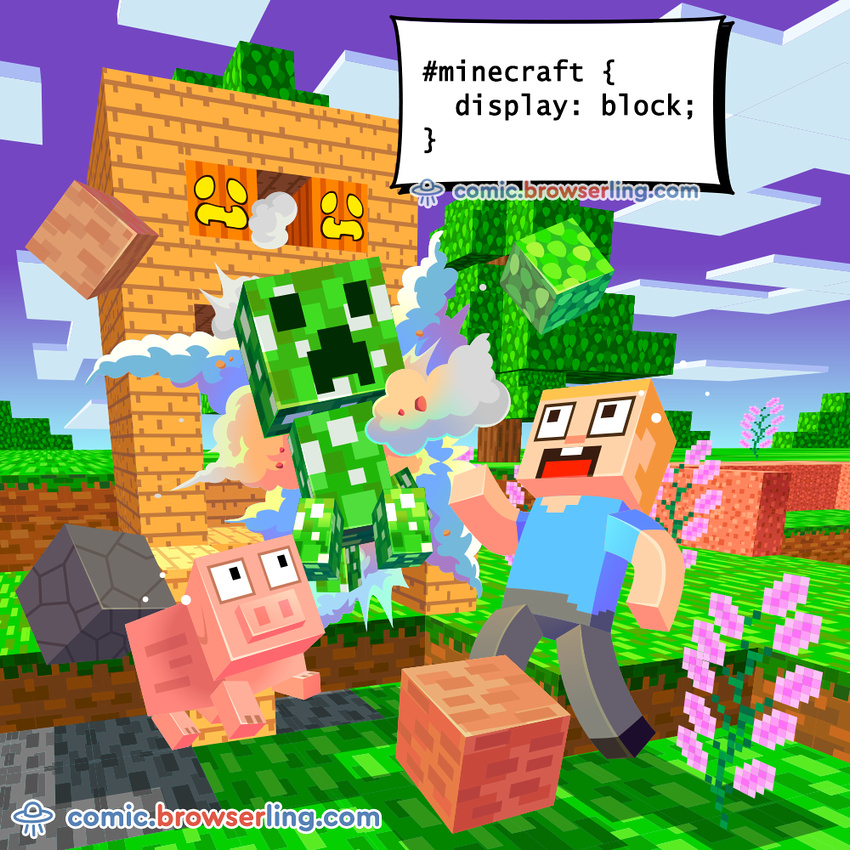 Minecraft - Web developer comic