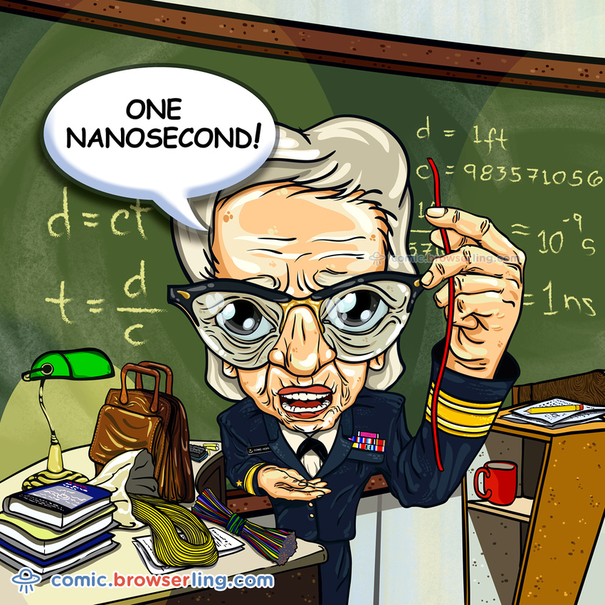 Grace Hopper - Web developer comic