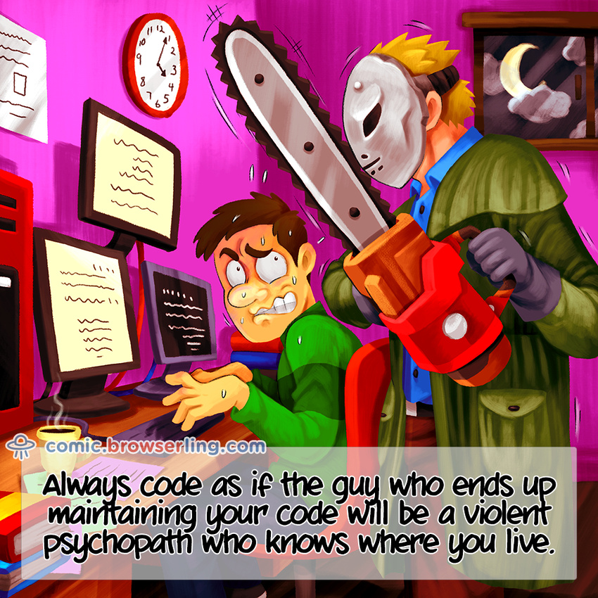 Psychopath - Webcomic about web developers, programmers and browsers