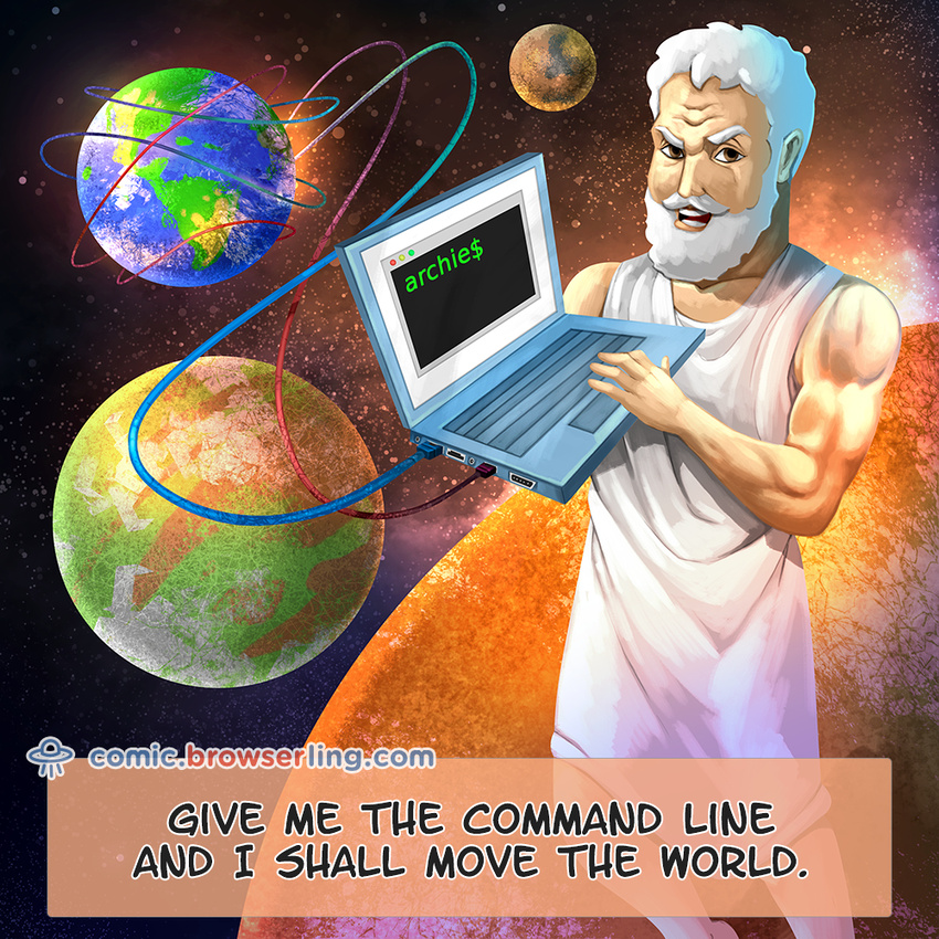 Archimedes - Web developer comic