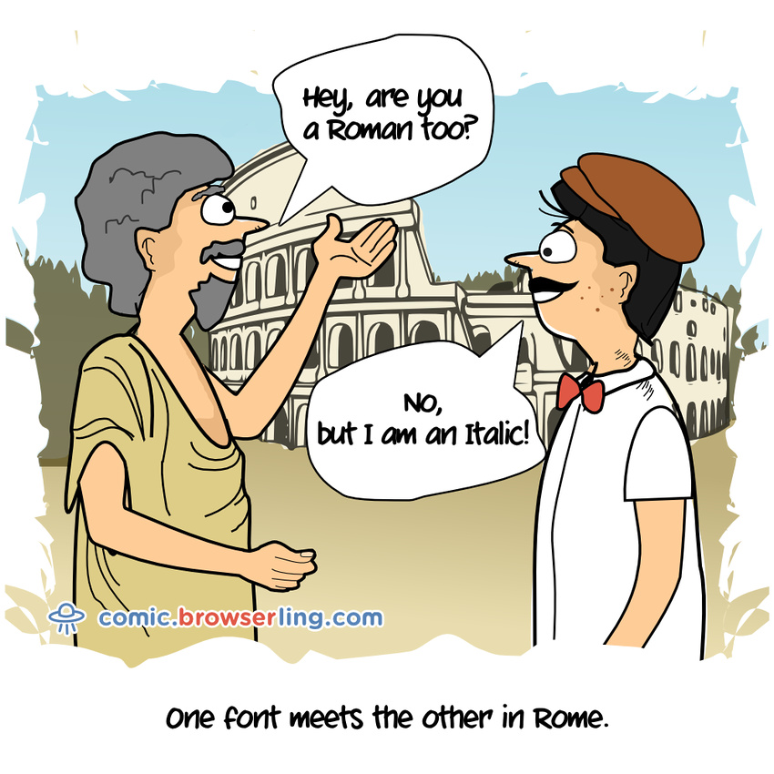 Rome - Web developer comic