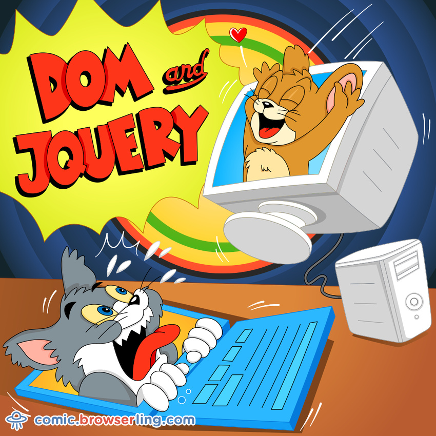 Tom and Jerry - Web developer comic