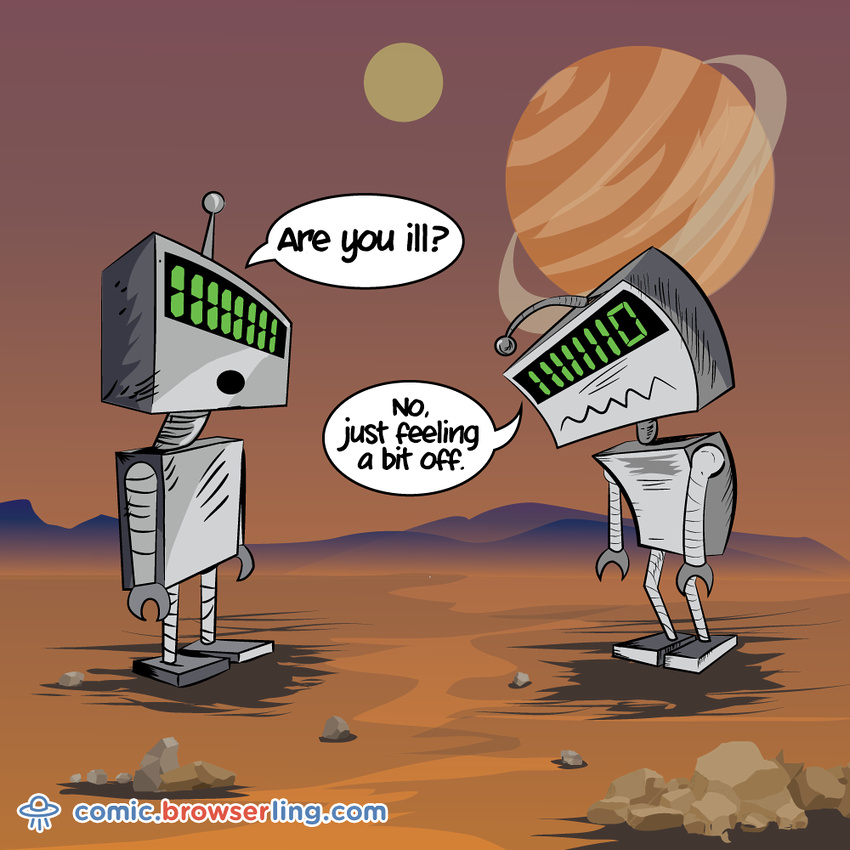 Robots - Web developer comic