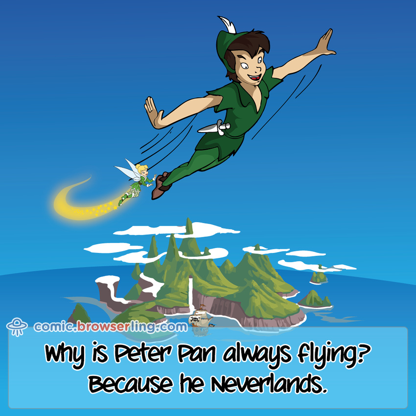 Peter Pan - Web developer comic