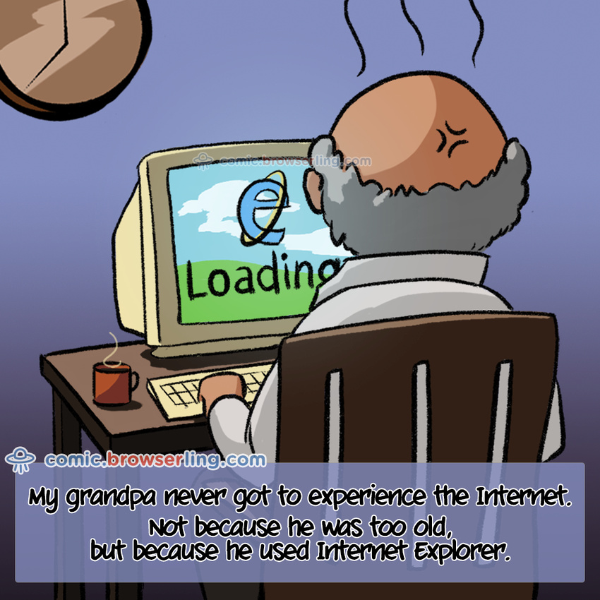 Grandpa - Web developer comic