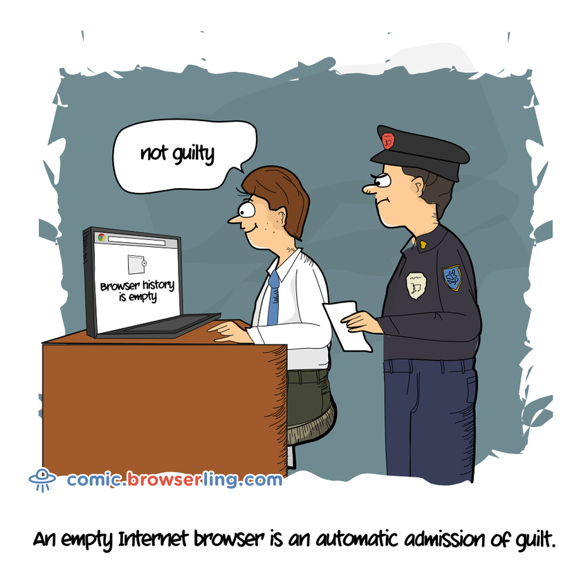 Browsing History - Web developer comic