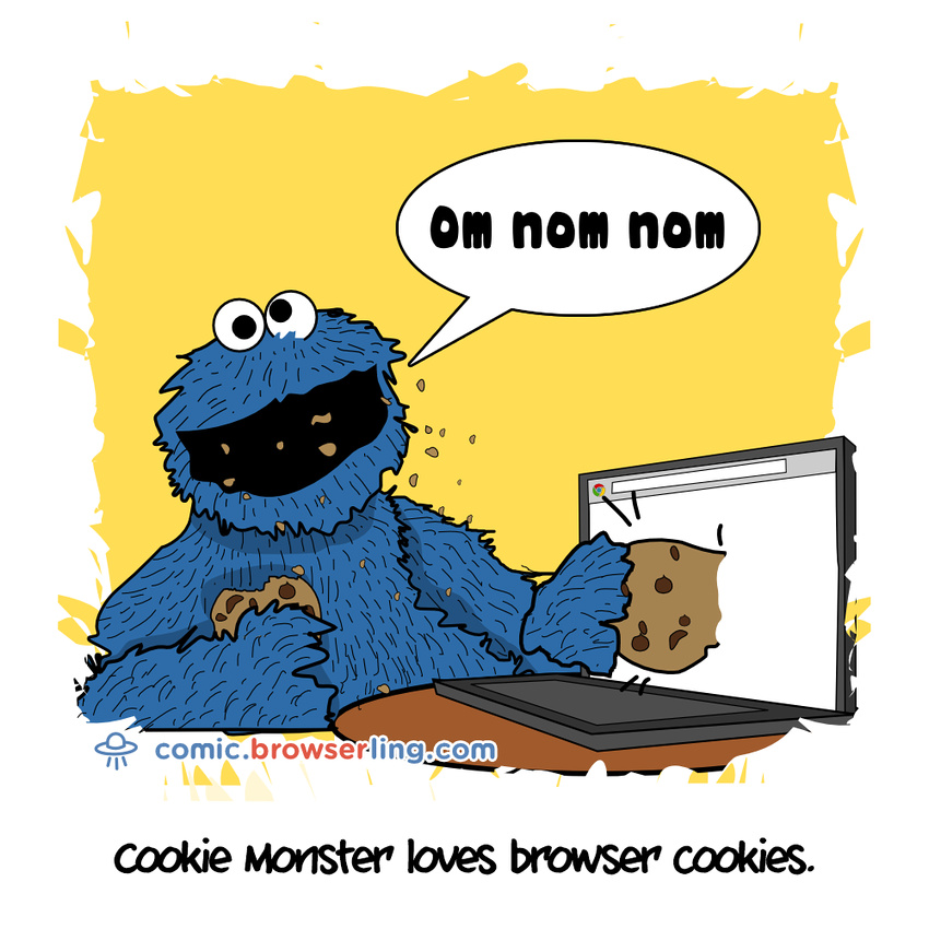 Cookie Monster - Web developer comic